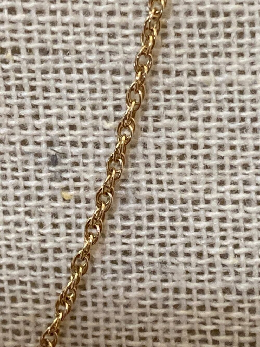 14K Yellow Gold Rope Chain Necklace 18" 1mm - Picture 4 of 6
